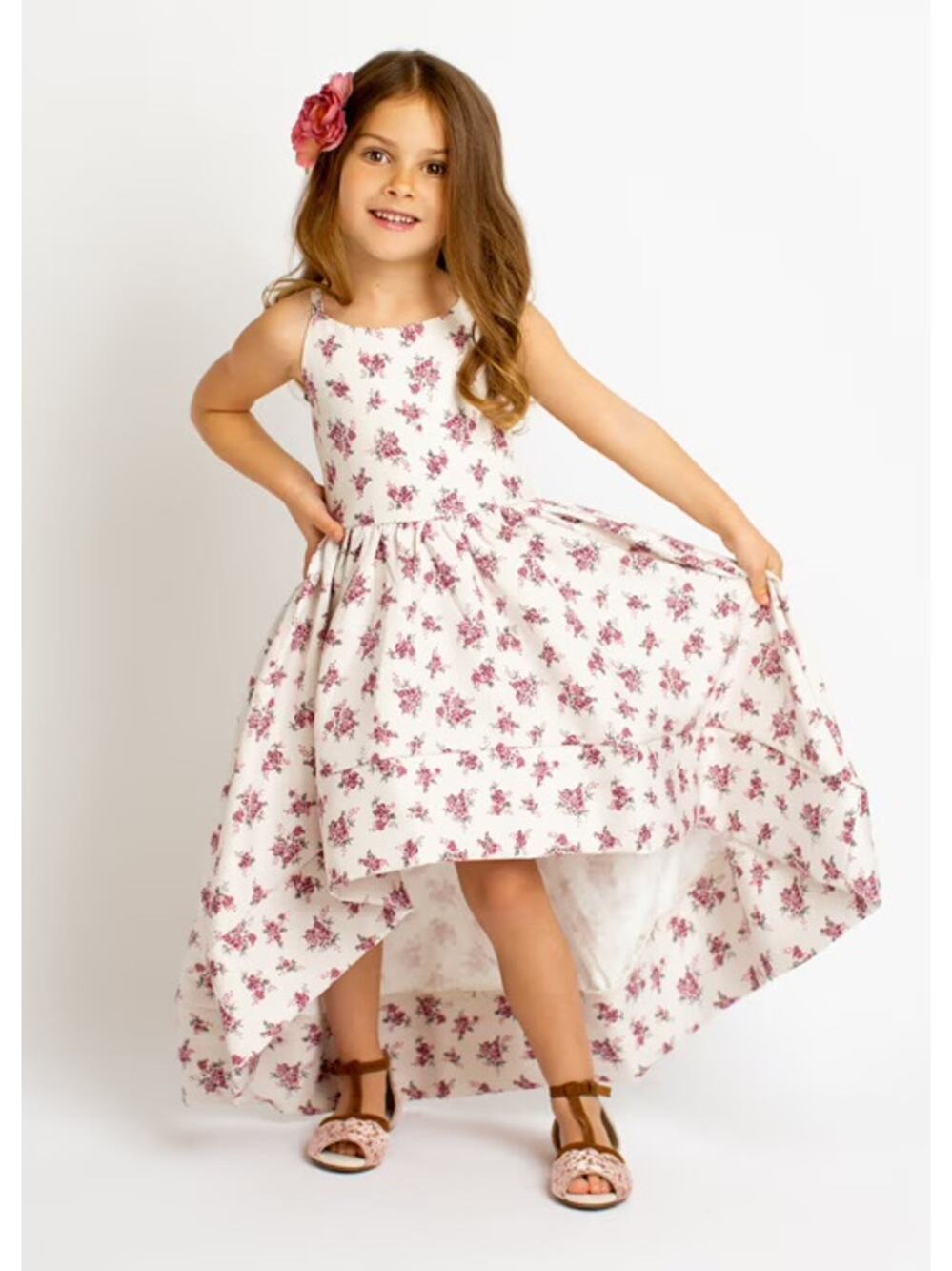 Joyfolie Mia Joy Pearl Dress in Cream Ditsy Girl’s Size 4